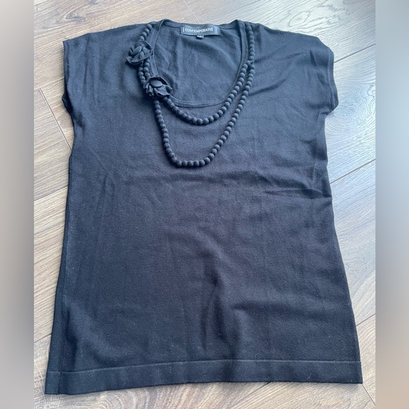 Contemporaine by Simons Black Top - Picture 1 of 4